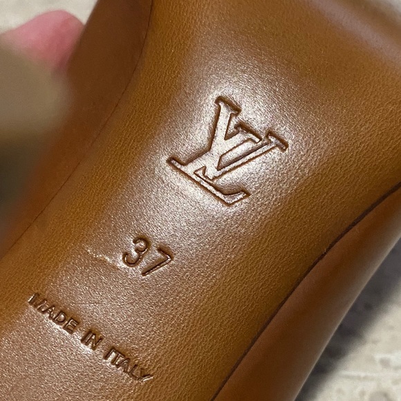 LOUIS VUITTON LV Spectator Stud Pumps Cognac leather size 37 6090 - Picture 8 of 15